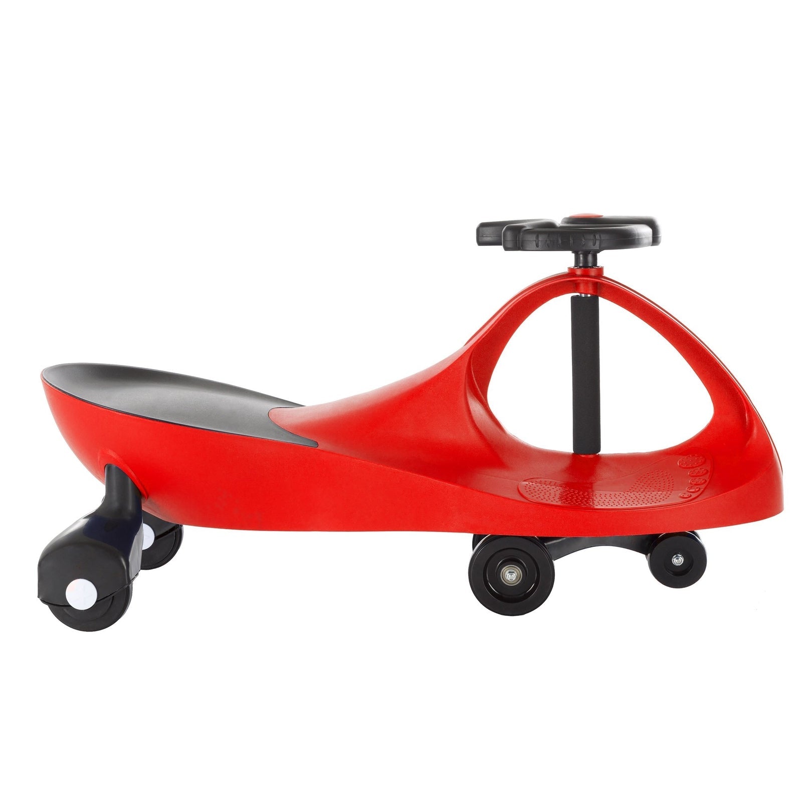 Red and Black Wiggle Ride-On Car Toy – Battery and Pedal Free, New with Damaged Box