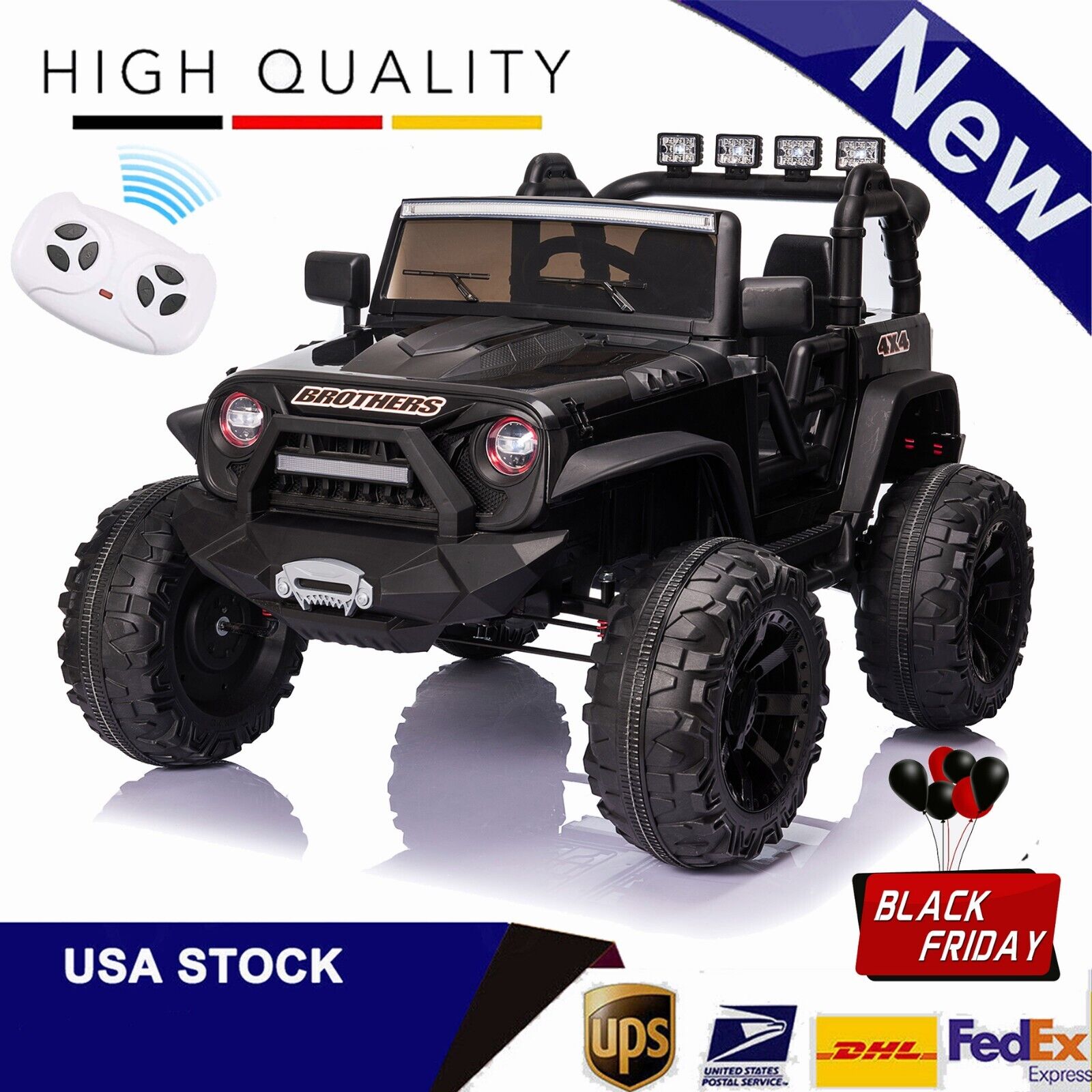 Remote Control 24V Electric Ride On Car Toy with Music - Perfect Gift for Kids