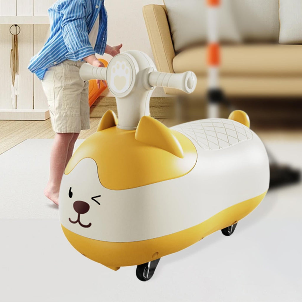 Silent Wiggle Car Kids Scooter Outdoor Ride-On Toy for Boys and Girls