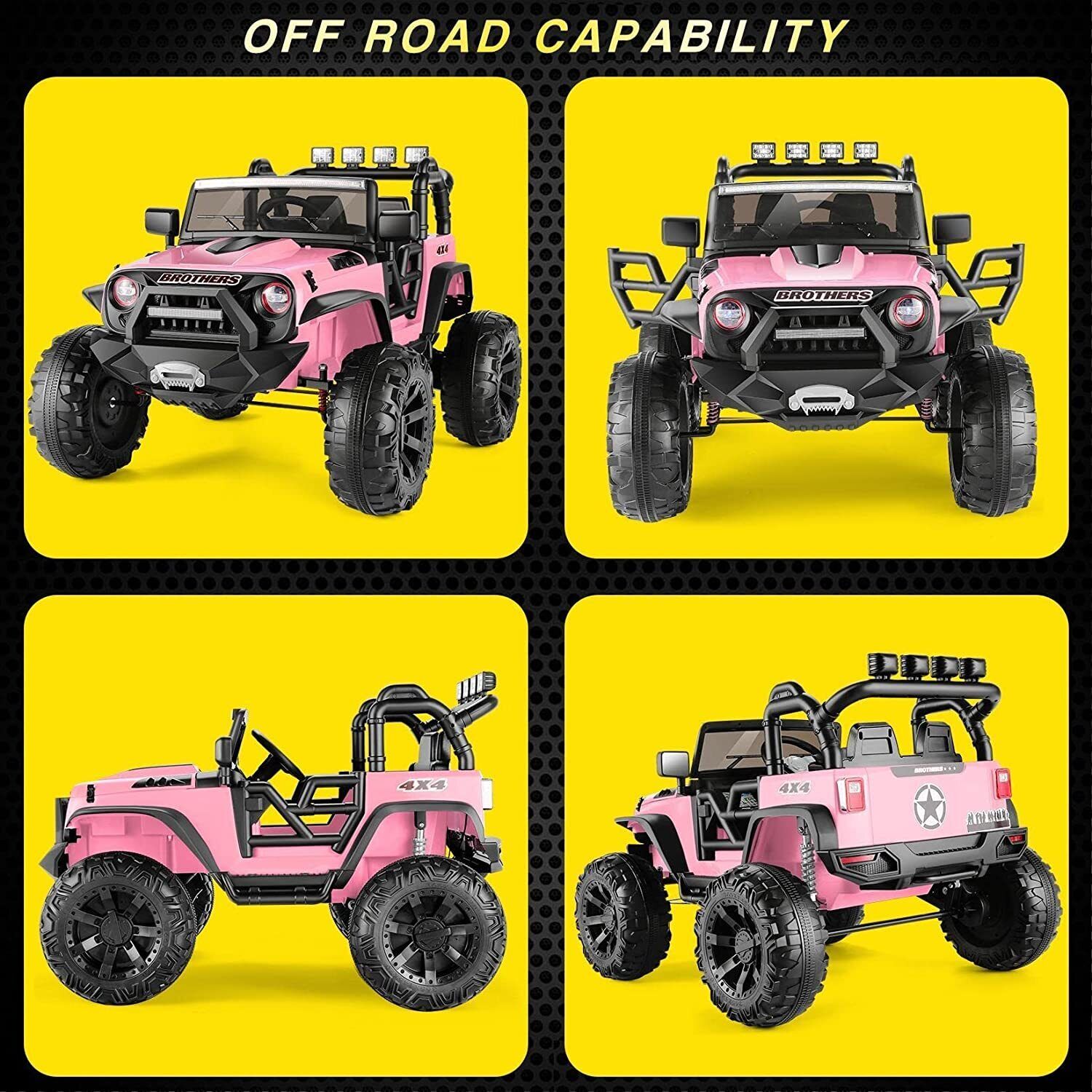 12V&24V Electric Ride-On Car for Kids: ATV Truck for Ages 3-8