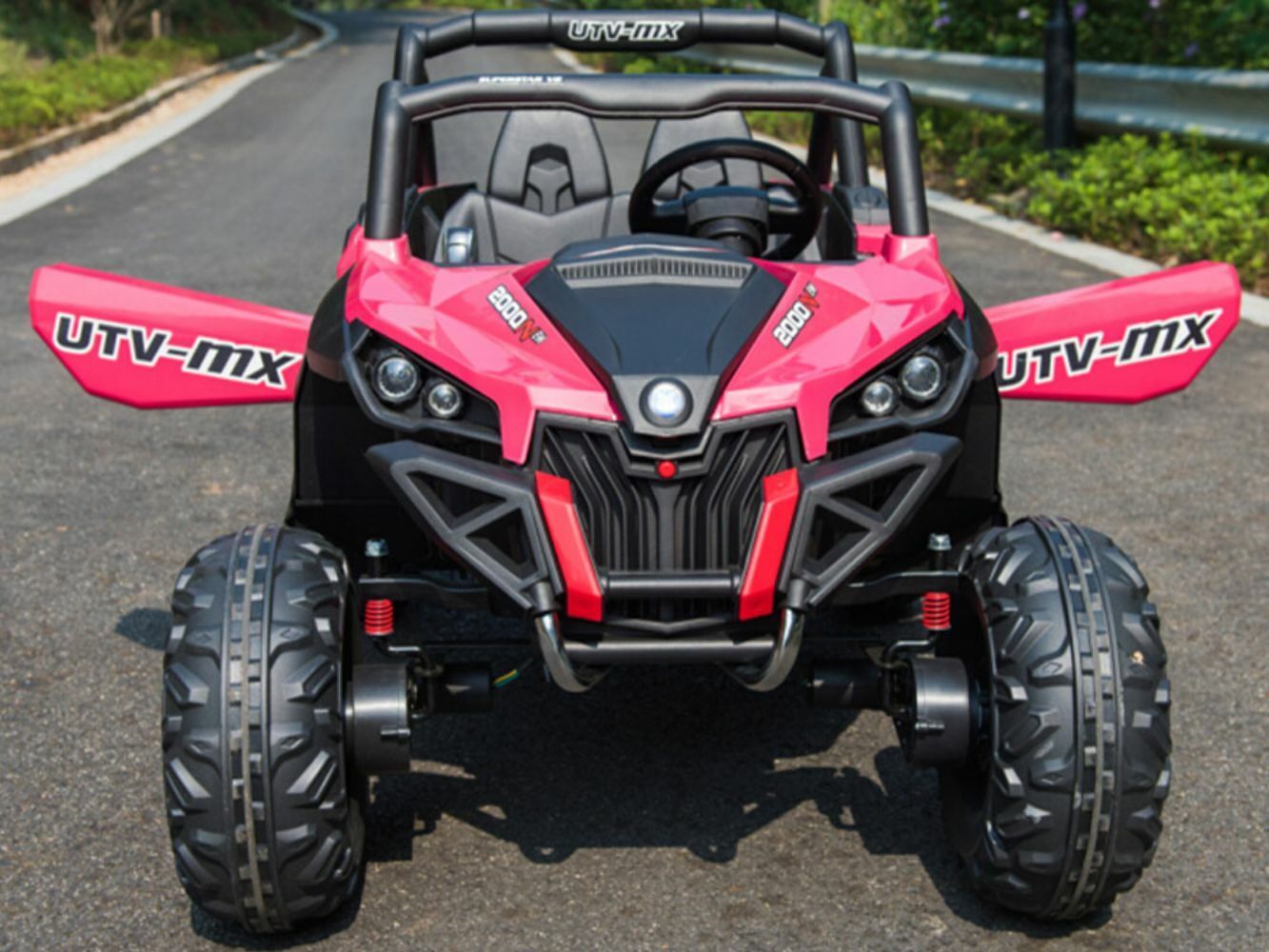 12V Kids Ride-On Toy Electric Car - Mini Moto UTV 4x4 - Black, Blue, White, Red, Pink