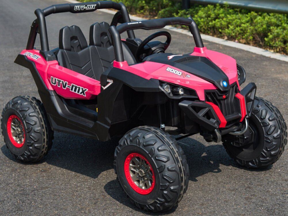 Black Mini Moto UTV 4x4 12v - Ride On Vehicle for Toddlers - Electric Car with Remote Control
