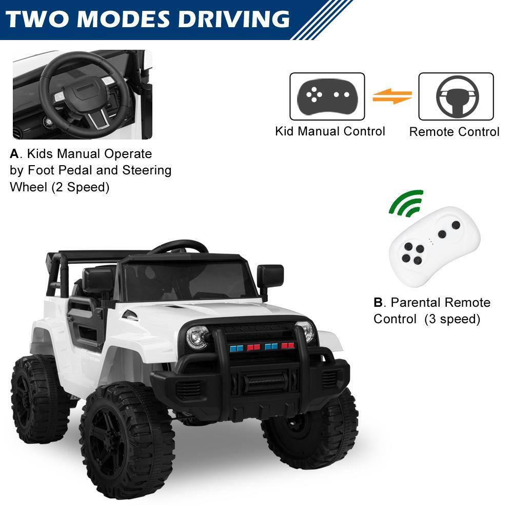 12V Kids Ride On Car Truck with 3 Speed Modes - Perfect Gift for Girls