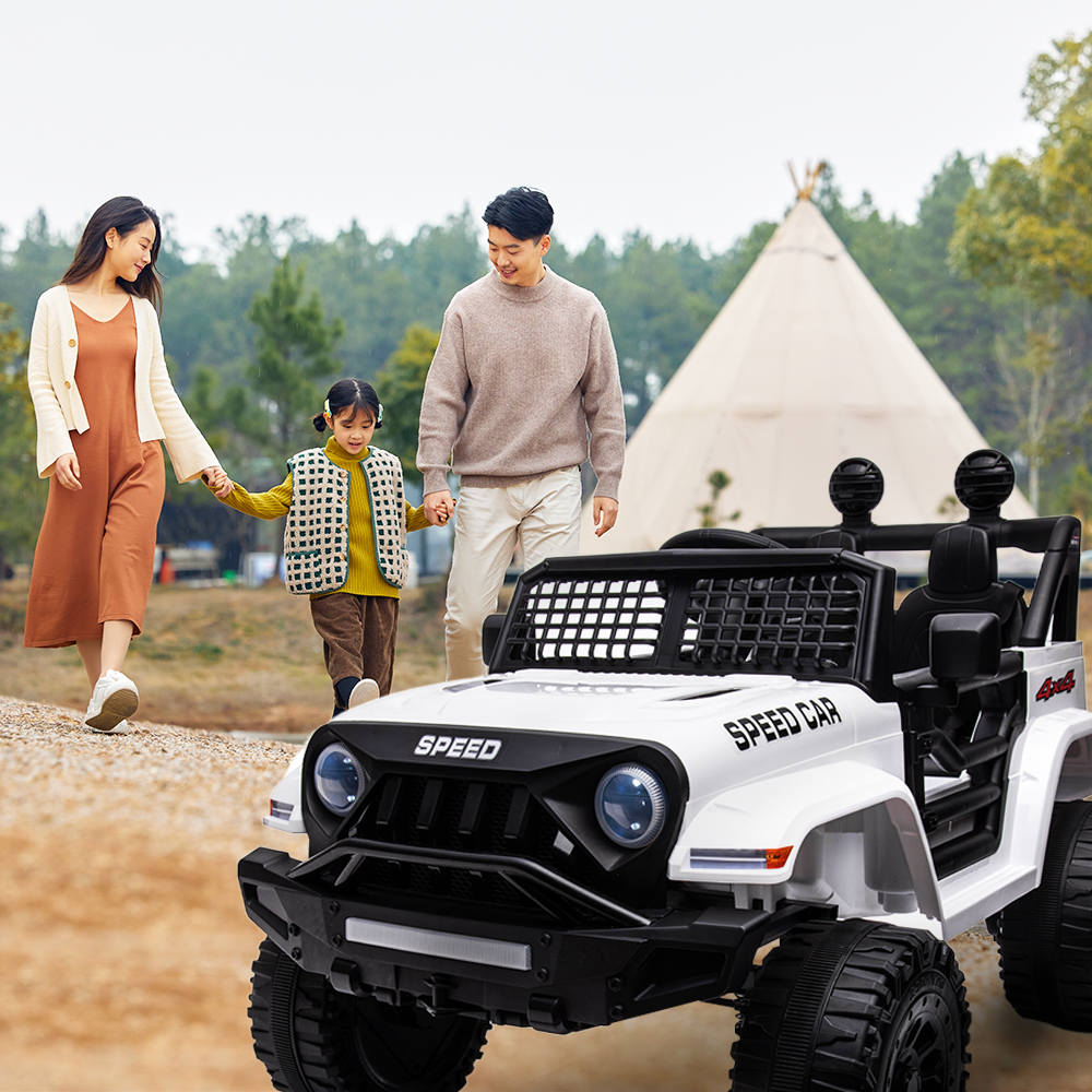 Electric 4-Wheel Kids Ride-On Car with Remote Control - 12V Battery Powered