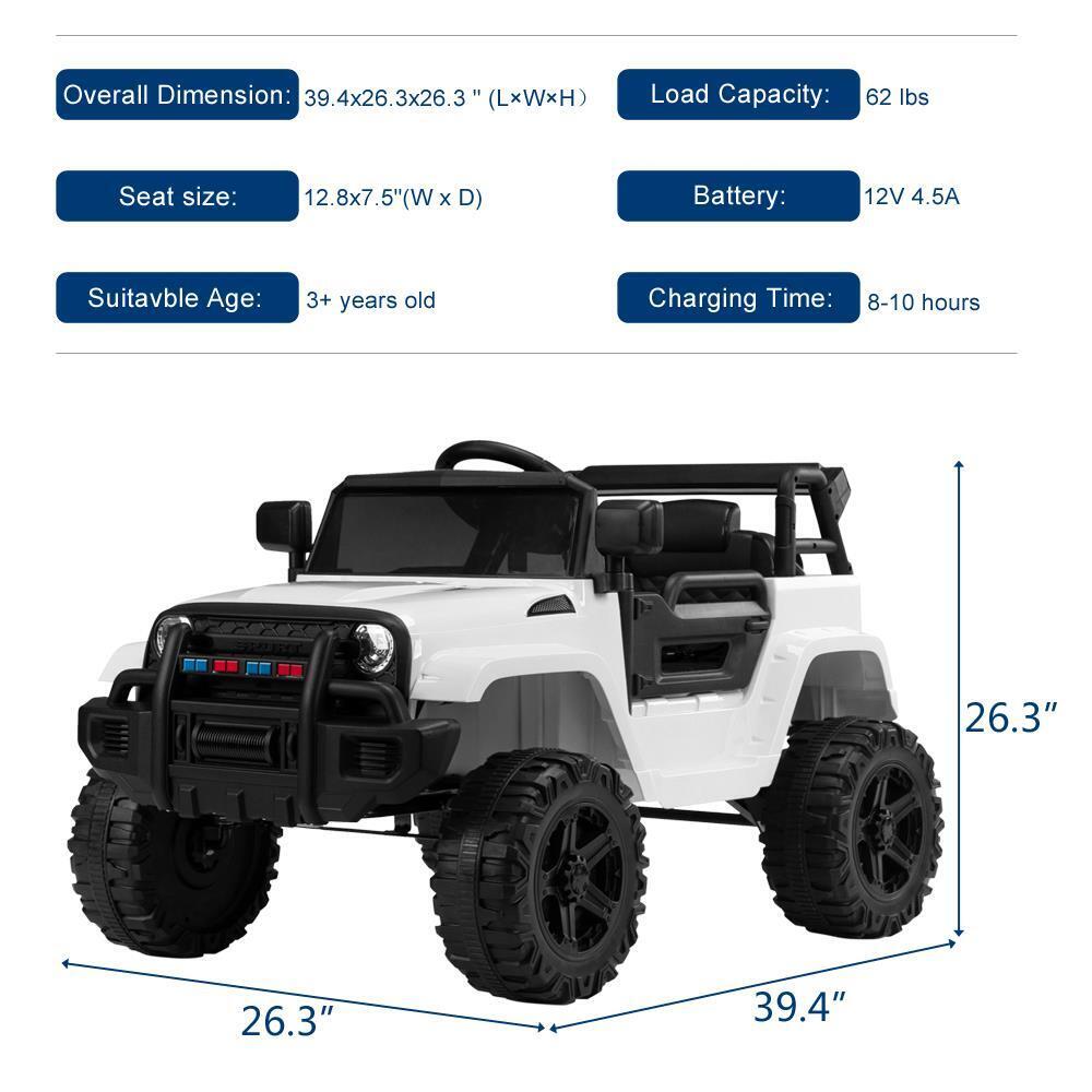 12V Electric Ride On Car for Kids with MP3 and Remote Control