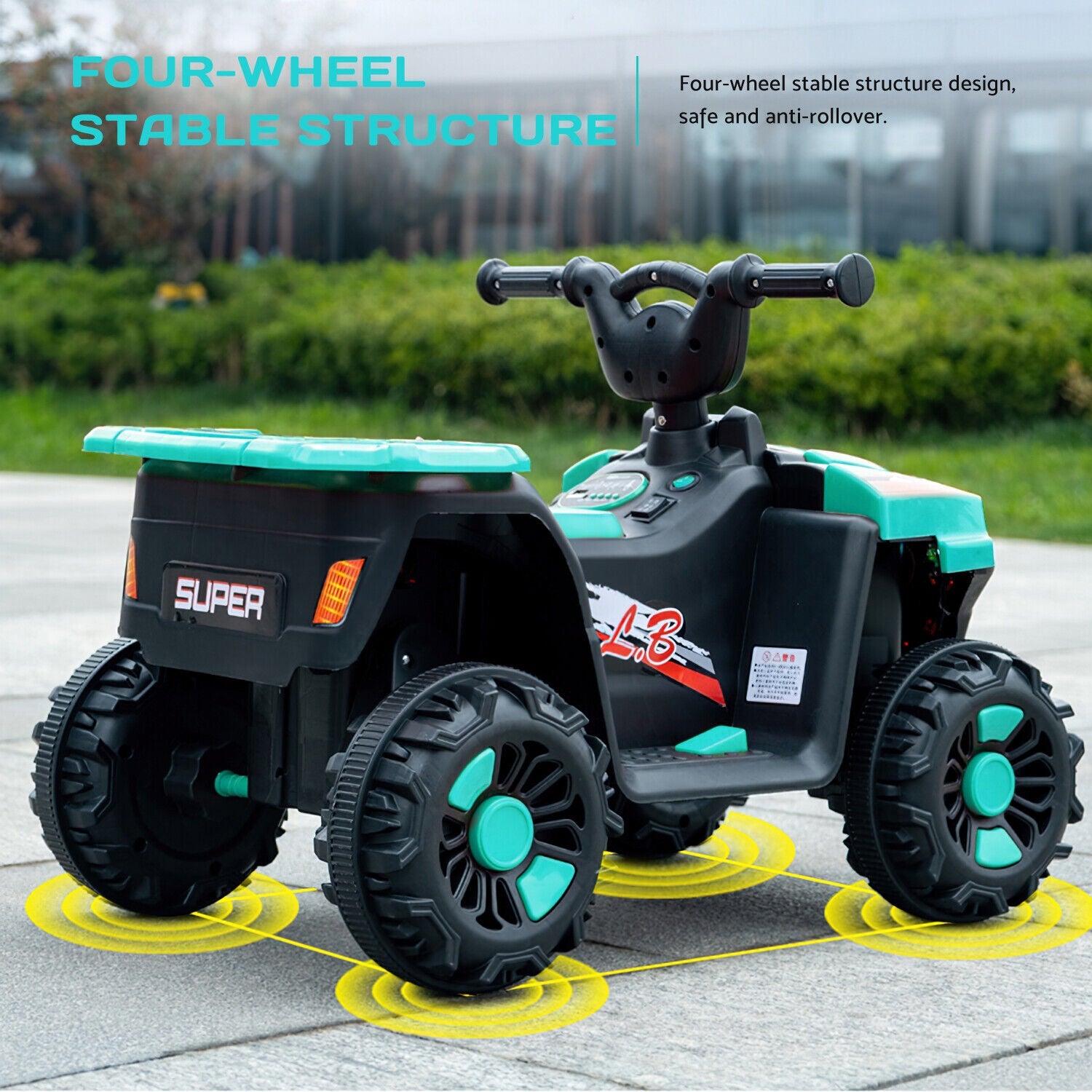 6V Electric ATV Quad Kids Ride-on Car Battery Powered 4-Wheel Motorcycle