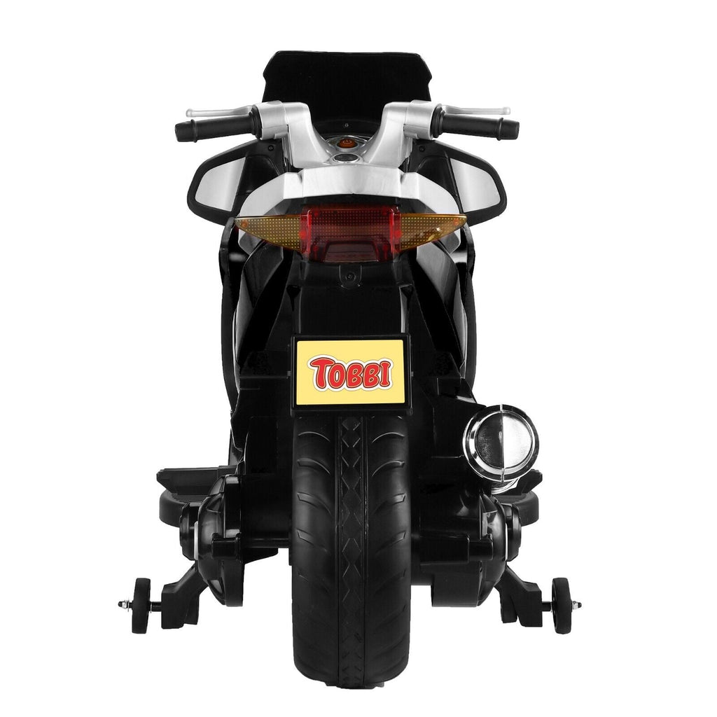TOBBI 12V Electric Kids Dirt Bike with Training Wheels - Ride On Motorbike for Young Riders