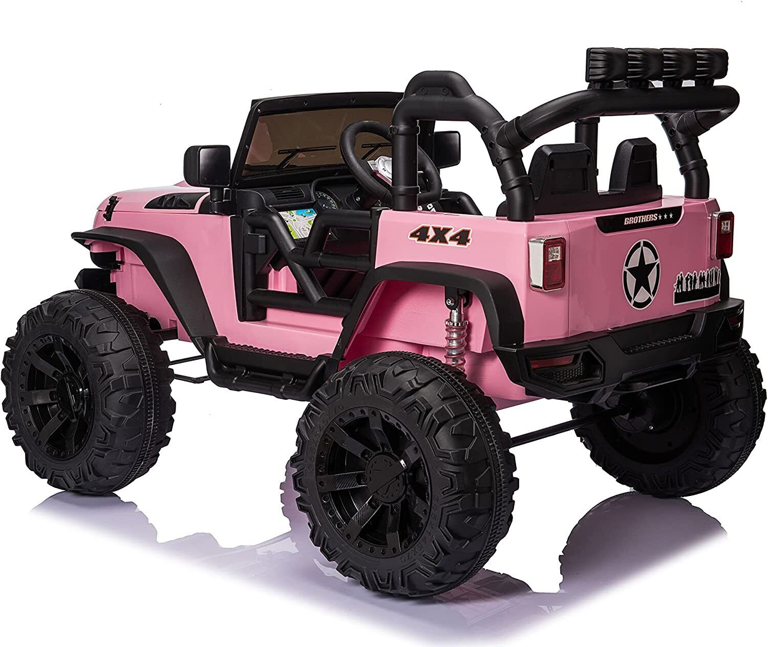 Premium 24V Electric Kids Jeep with 2X200W Battery, Remote Control, and 3-Speed Options