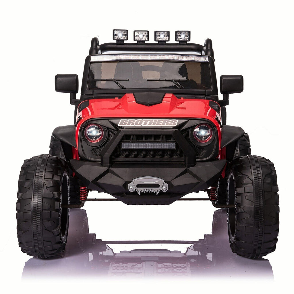 Electric 24V Battery Kids Ride On Car Toy Truck with USB, Bluetooth, and Remote Control Features