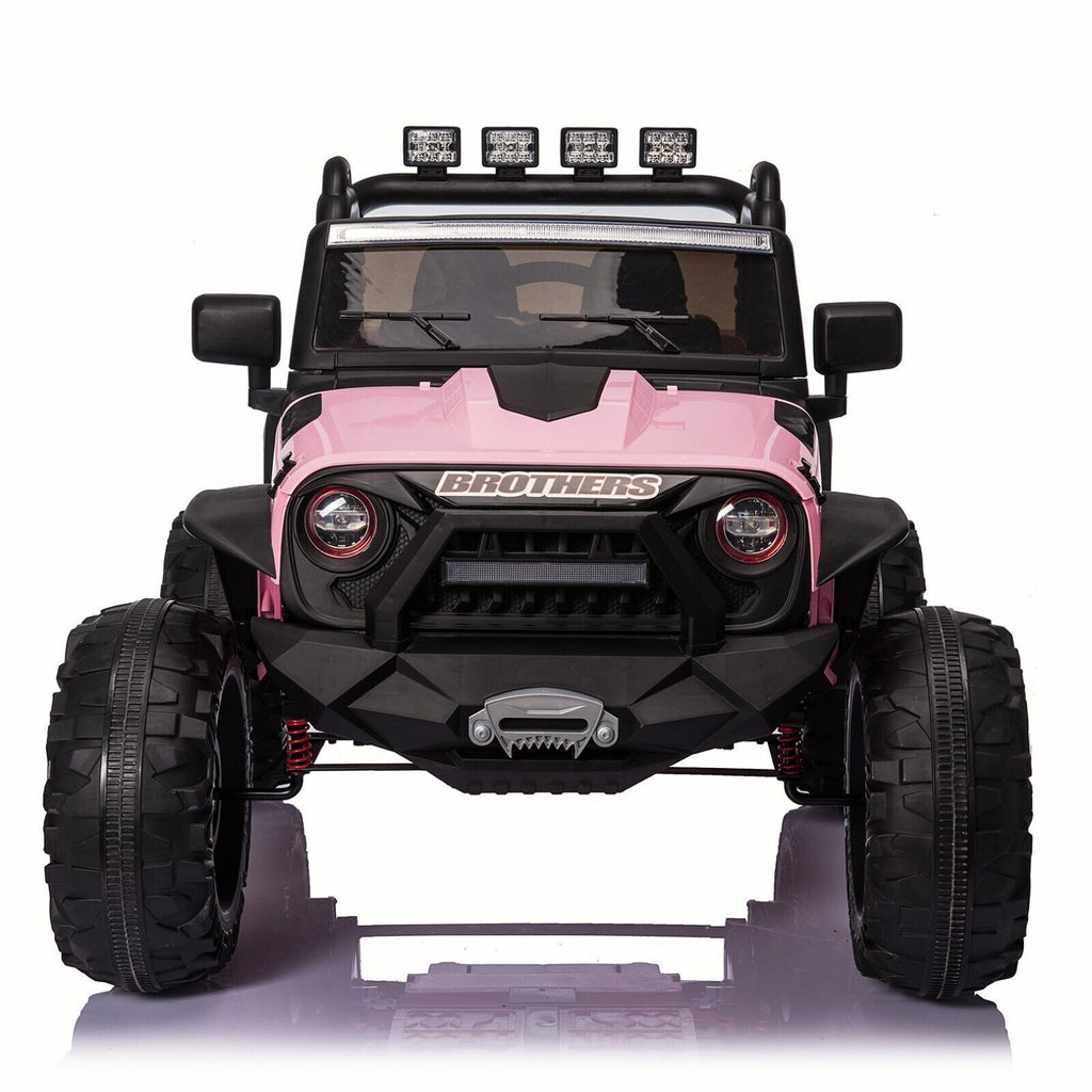 Electric 24V Battery Kids Ride On Car Toy Truck with USB, Bluetooth, and Remote Control Features