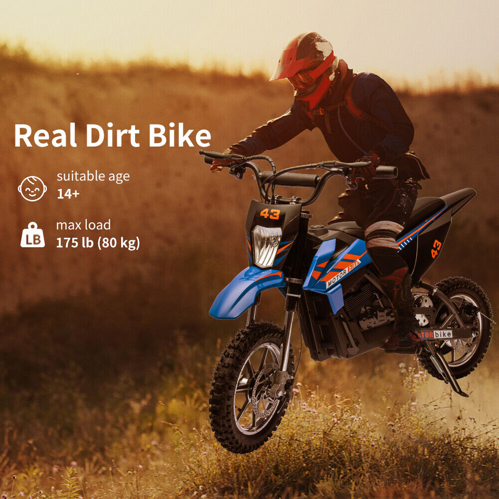 Electric Dirt Bike for Kids with 36V Brushed/Brushless Motor