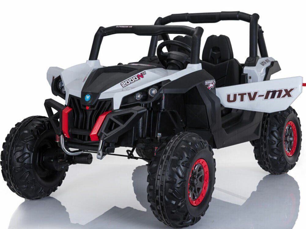 Black Mini Moto UTV 4x4 12v (2.4ghz RC) Two Seater Electric - Ride On Vehicle for Toddlers
