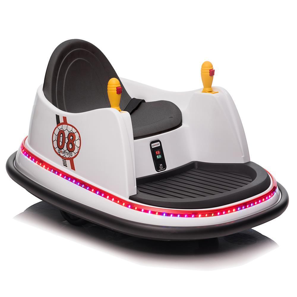 360° Spinning Electric Bumper Car for Kids with Remote Control and MP3 Player