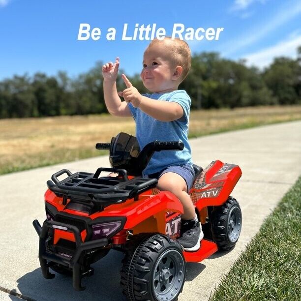 Red 6V Electric Four-Wheeler Ride on Toy for Toddlers - Perfect for Little Adventurers!
