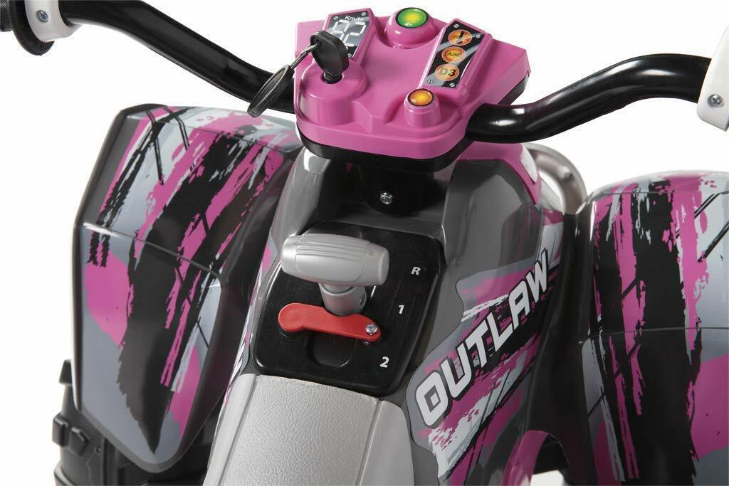 Peg Perego Polaris Kids' ATV Quad Car Motor Toy - Pink for Girls