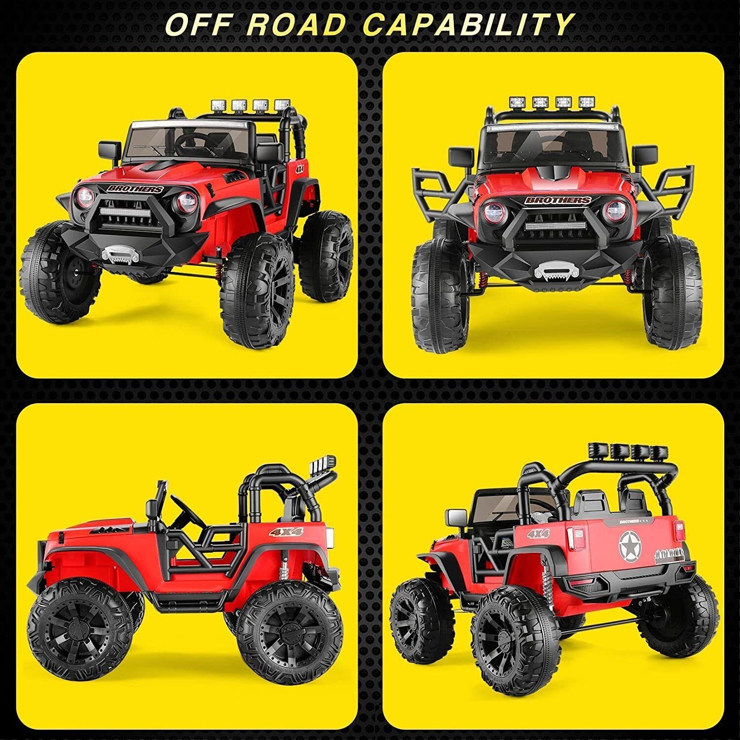 12V&24V Electric Ride-On Car for Kids: ATV Truck for Ages 3-8