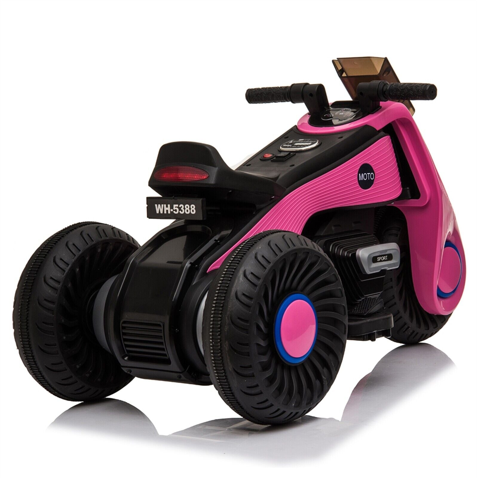 Fun and Stylish Pink Electric Motorcycle for Kids with USB Music - Perfect Birthday Gift for Girls!