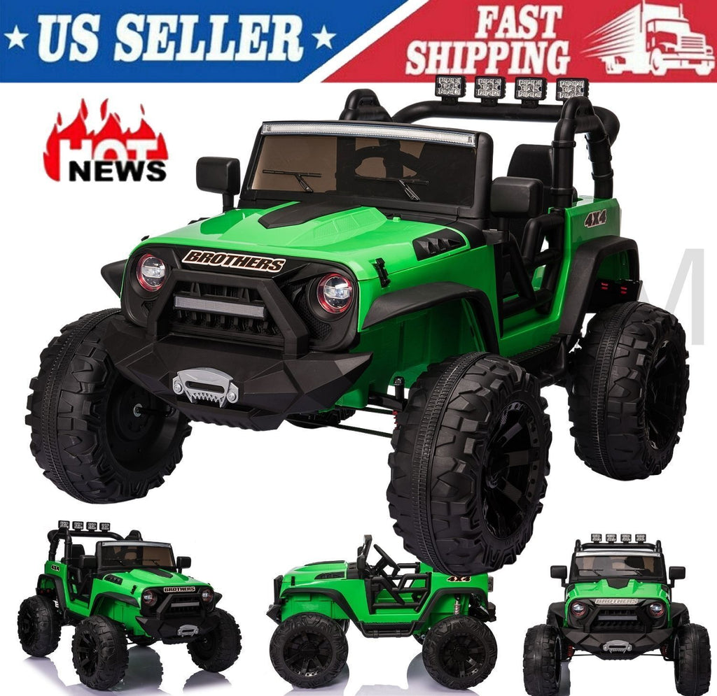 Electric 24V Battery Kids Ride On Car Toy Truck with USB, Bluetooth, and Remote Control Features