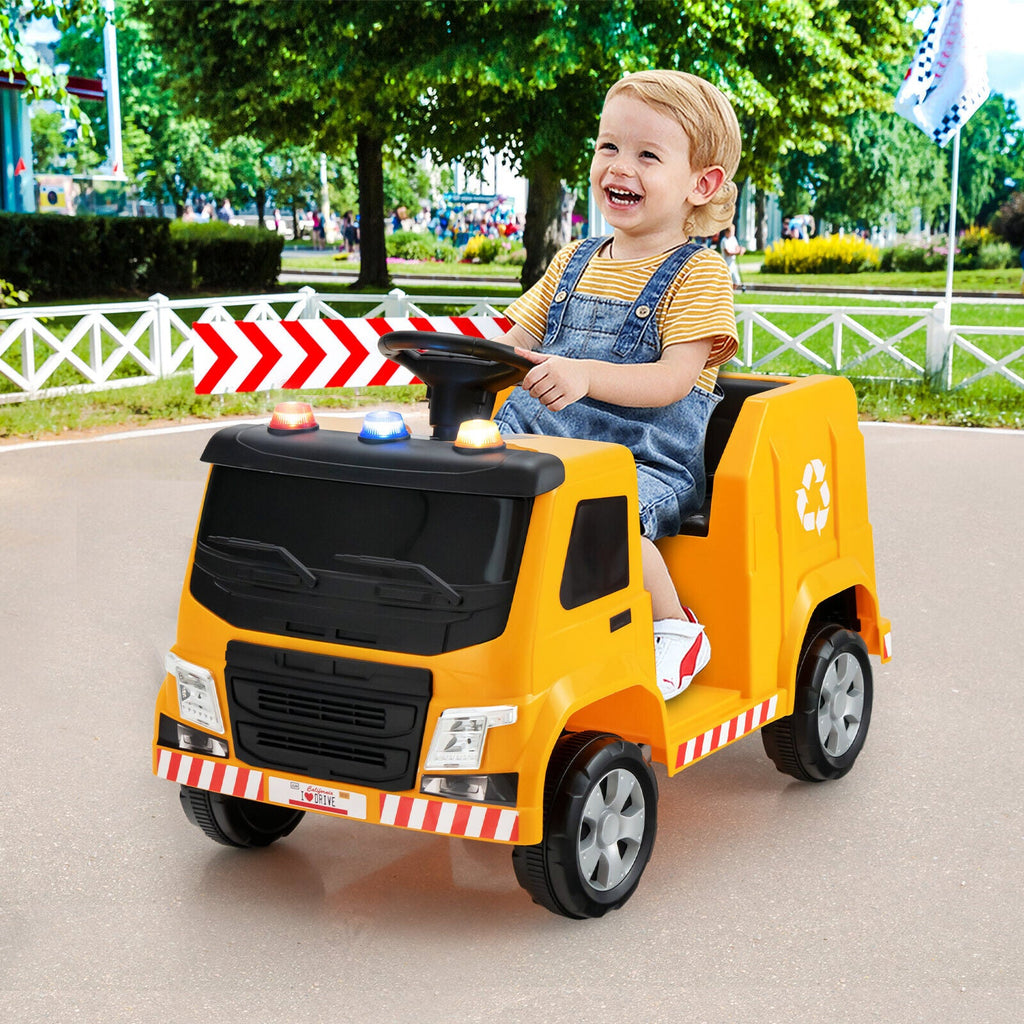 Interactive 12V Electric Recycling Garbage Truck Toy with Remote Control and Accessories