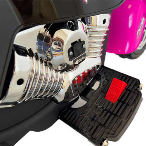 Electric 3-Wheel Chopper Motorcycle Toy for Kids with LED Headlights