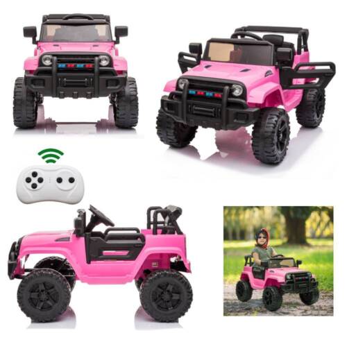 Electric Ride-On Car Truck for Kids with Remote Control and 3 Speed Options - Perfect Gift for Boys and Girls (12V)
