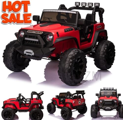 Electric 24V Battery Kids Ride On Car Toy Jeep with USB, Bluetooth, and Remote Control Features