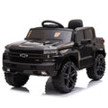 Black Chevy Silverado 4x4 Trail Boss Monster Truck Ride-On with Big Wheels