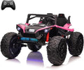 24V 2 Seater Electric UTV with Remote Control Steering 4x4 Off-Road Vehicle Sound System LED Lights