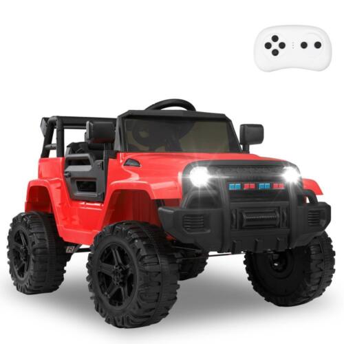 Electric 12V Red Kids Ride-On Truck with 2.4G Remote Control and 3 Speed Modes