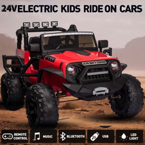 24V Jeep Music Fashion Ride-On Car with Remote Control for Electric Kids