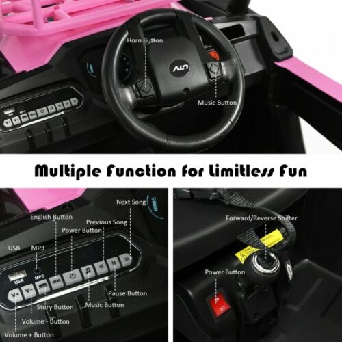 Children's Electric Off-Road UTV Truck with MP3 Player, Lights, and Remote Control