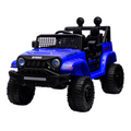 Blue Kids Electric Ride-On Car with Remote Control and MP3 Player