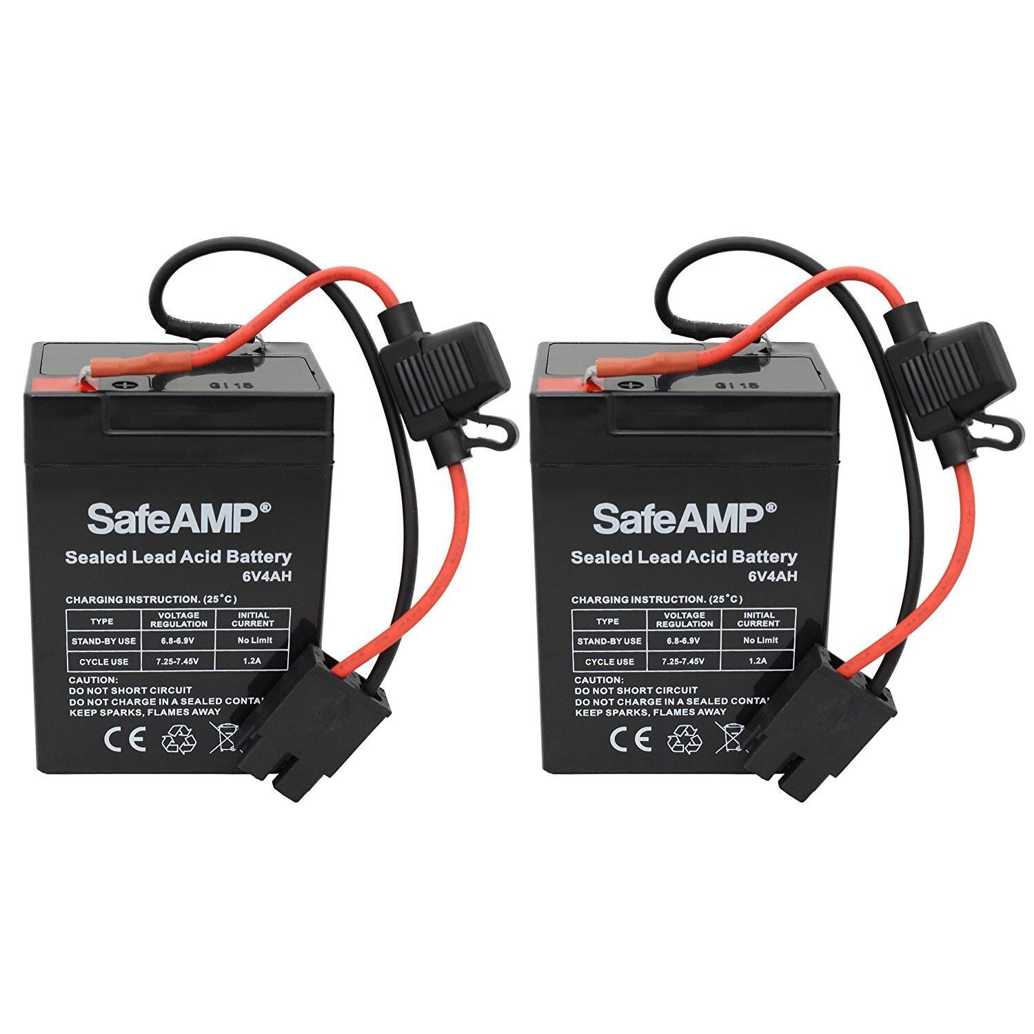 6-Volt Blue Toddler Battery Pack of 2 for Power Wheels Toys