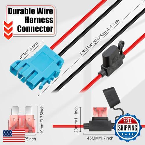 12-Pack 1 AWG Wire Harness Connector Replacement Compatible with Peg