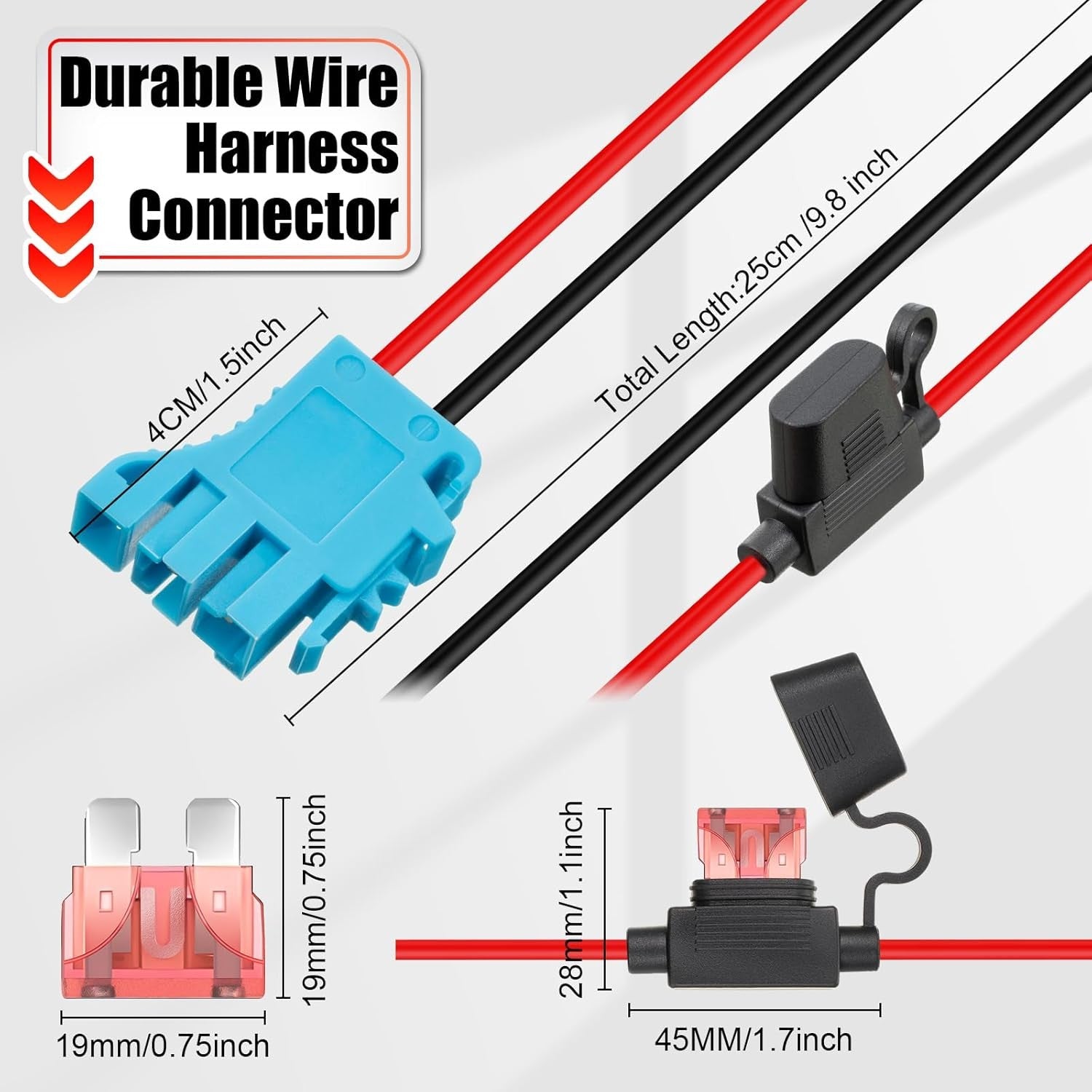 12-Pack 12 AWG Wire Harness Connector Replacement Compatible with Peg-Pe