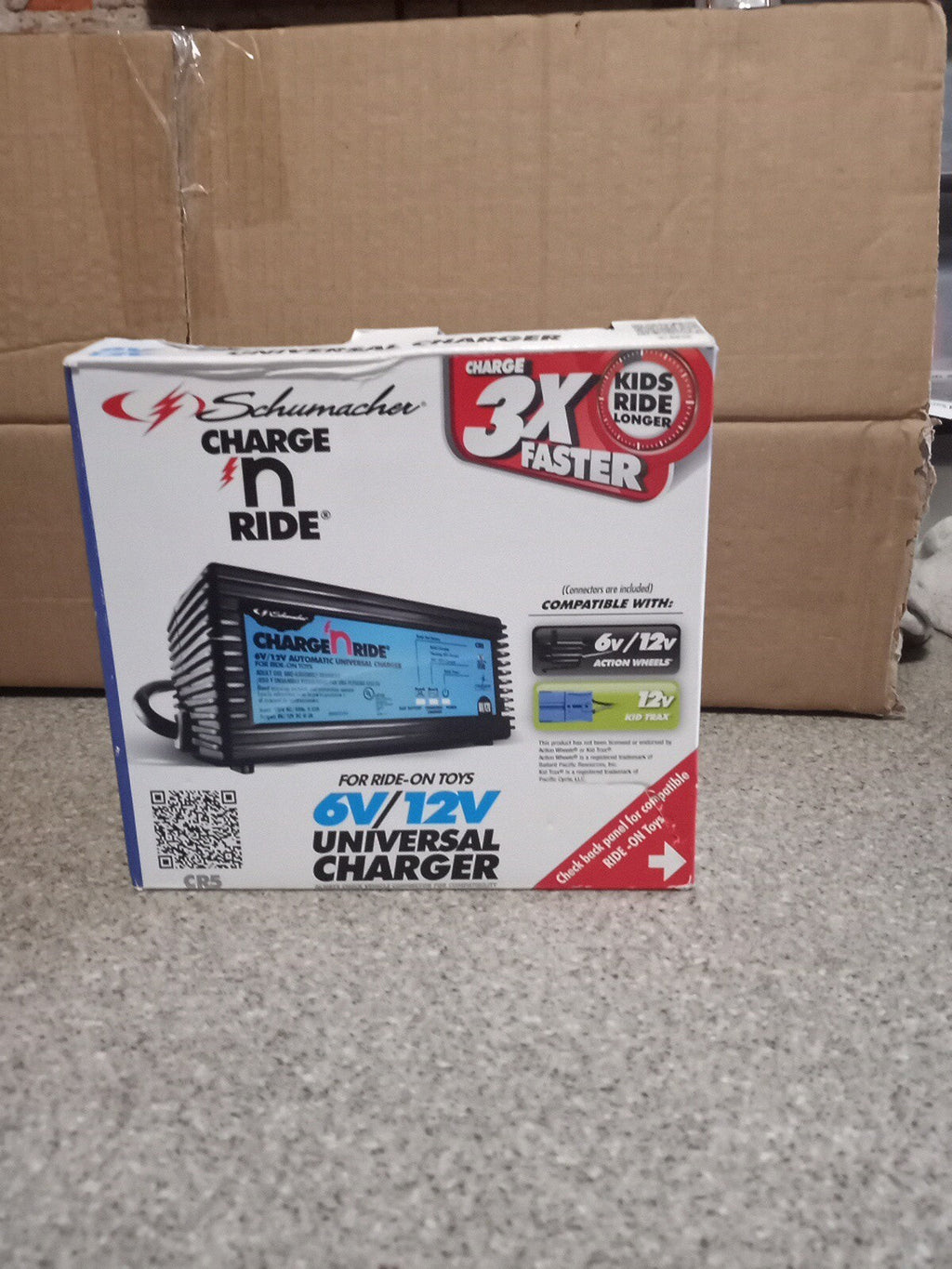 Fast 6V and 12V CR5 Battery Charger for Ride-On Toys