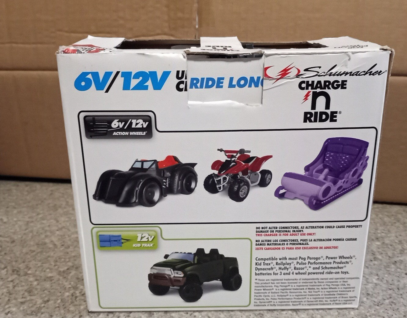 Fast 6V and 12V CR5 Battery Charger for Ride-On Toys