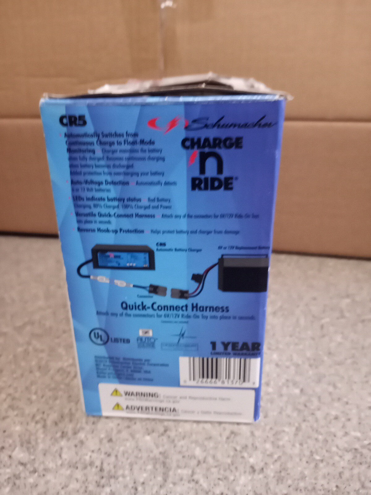 Fast 6V and 12V CR5 Battery Charger for Ride-On Toys