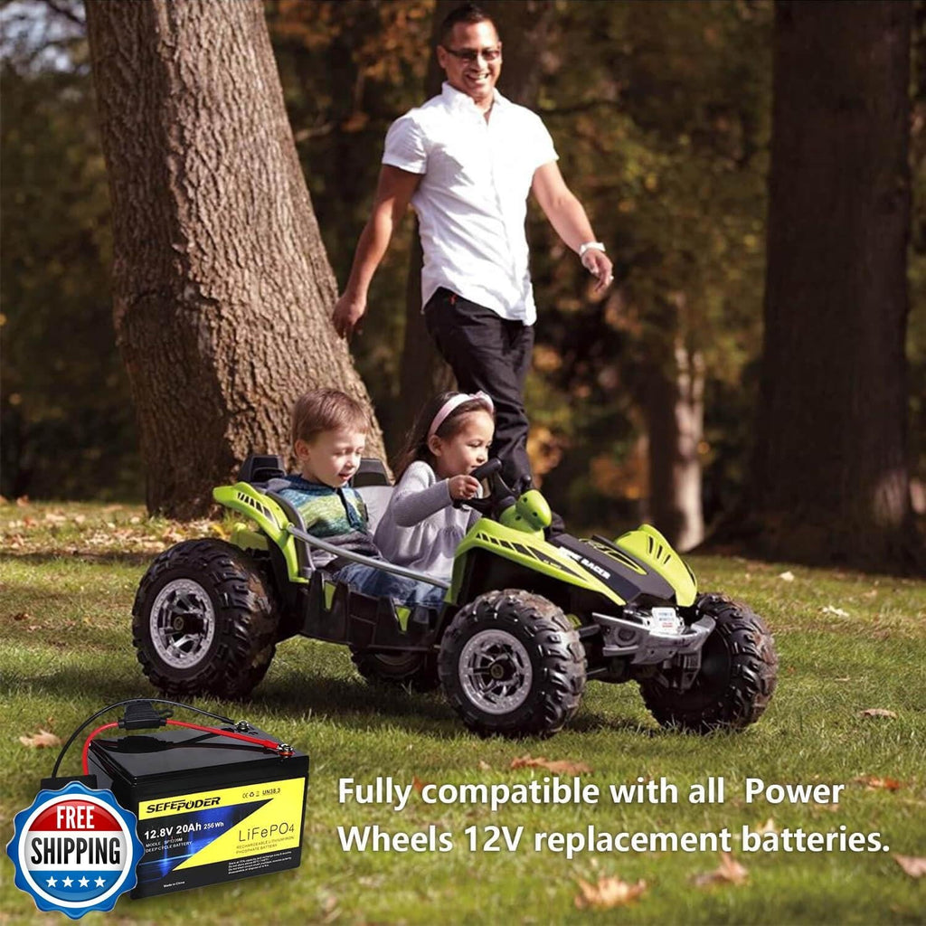 Replacement 12V AA Battery Compatible with Power Wheels Toys