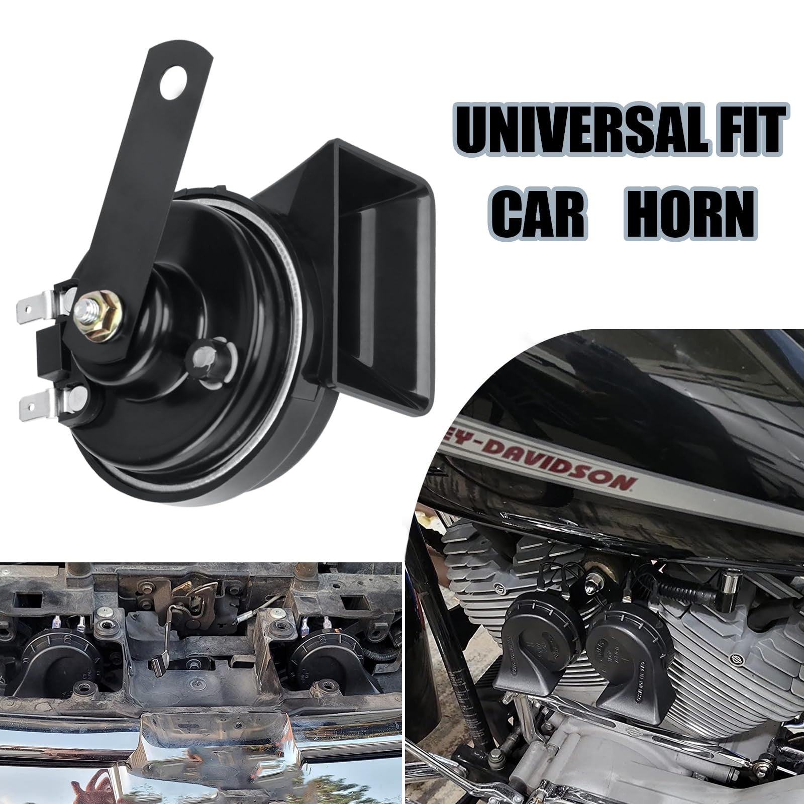 12V Waterproof Loud High Tone Snail Electric Car Horn Single