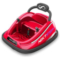360 Degree Rotating Bumper Car with Adjustable Belt and Controls in Red