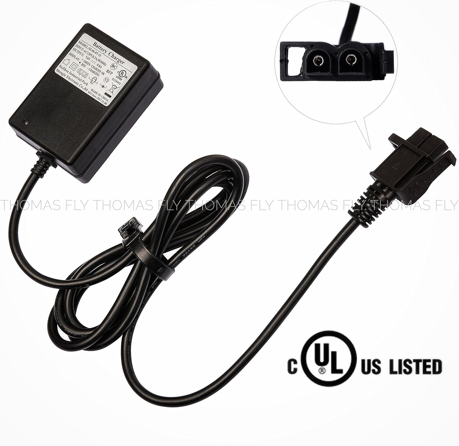 6 Volt Battery Charger for Kids Ride-On Cars and Frozen Scooters