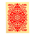 Shepard Fairey Floral Diamond Sticker