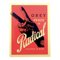 Shepard Fairey Peace is Radical Sticker