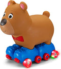 Toddler Ride-On Bear Toy for Ages 1-3 with Soft Foot-to-Floor Design