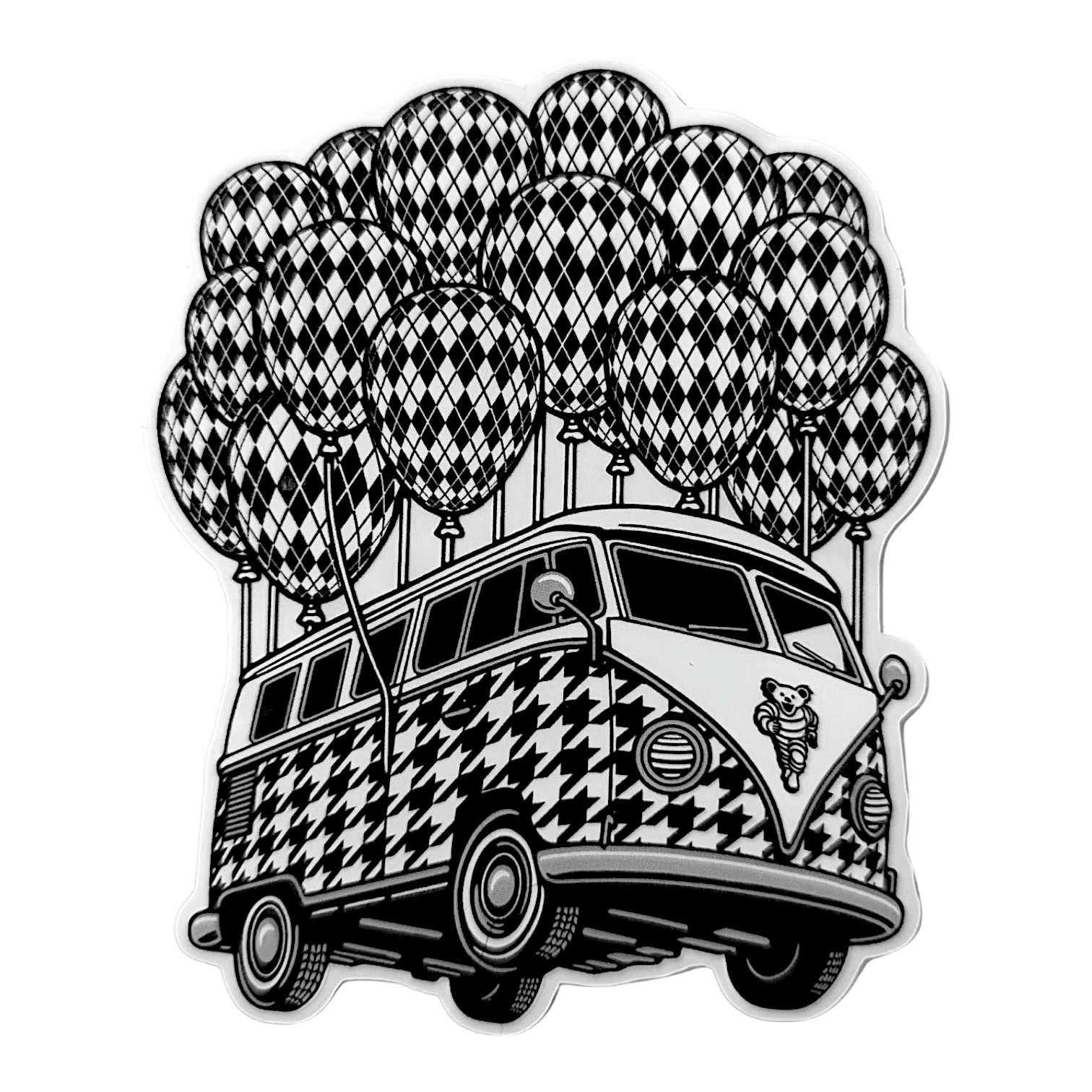 Slinger x Pyroscopic (The Parking Lot Collective) Flying Bus Sticker