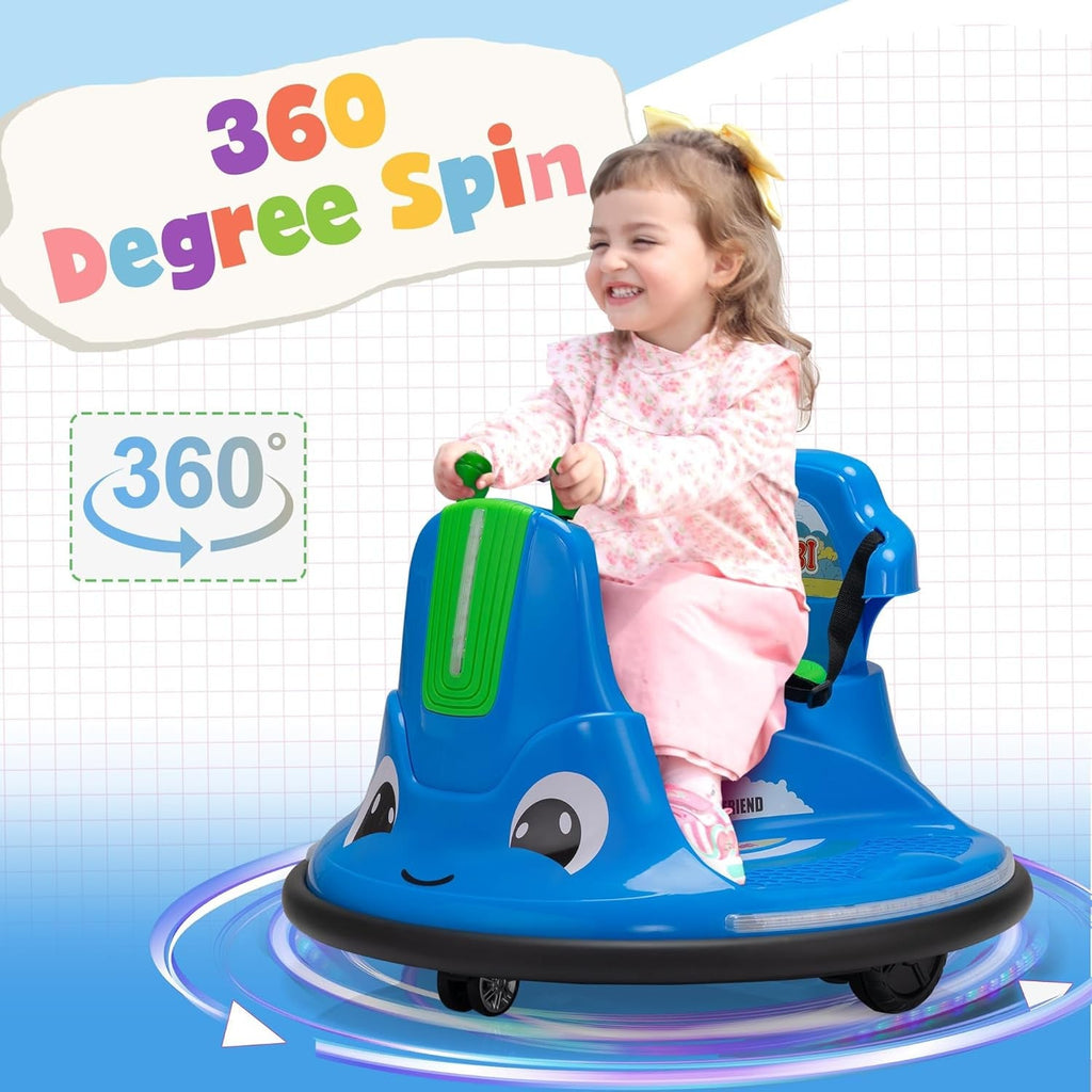 12V Electric Kids Ride-On Bumper Car with Remote Control