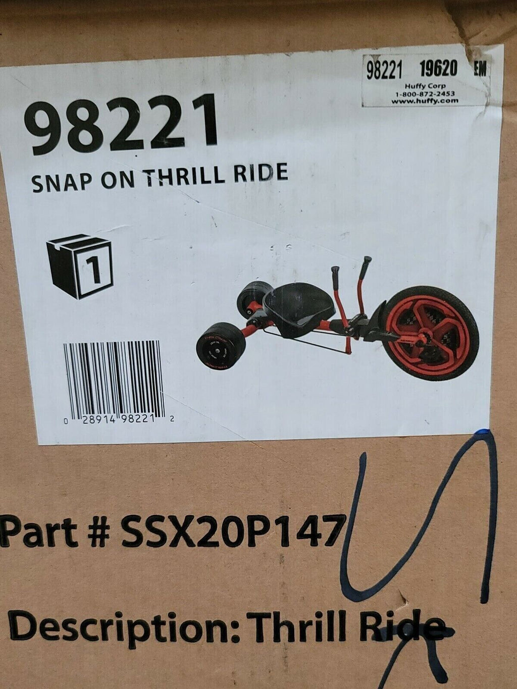 Snap-On Tools Tricycle Ride-On Scooter: Brand New in Box!