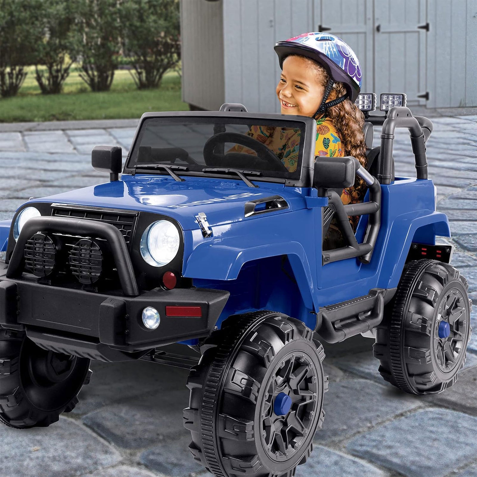 24V Ride-On Snow SUV Toy with Plow, Scoop, and Parental Remote Control