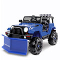 24V Ride-On Snow SUV Toy with Plow, Scoop, and Parental Remote Control